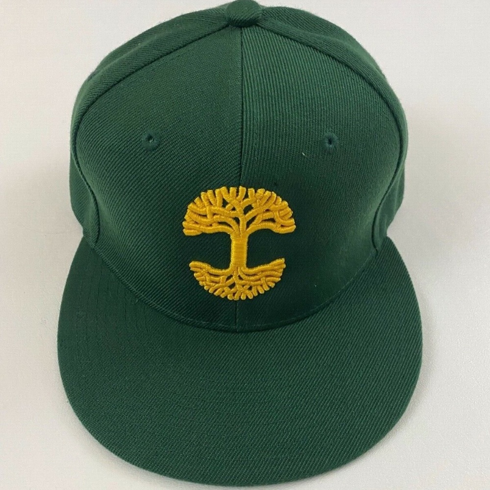 New Oaklandish Logo Green Graphic Adjustable Snapback Hat One Size